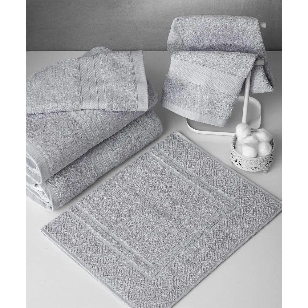 Toalha De Piso Naturalle Fashion 80X48 Cm Cor Prata Sultan