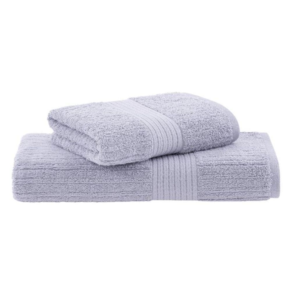 Toalha De Banho E Rosto Fio Penteado Canelado Buddemeyer