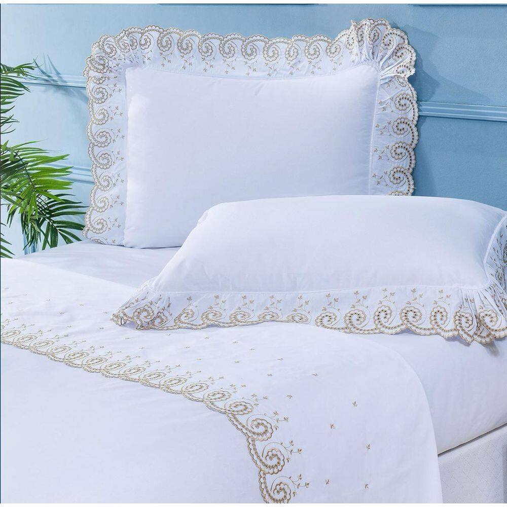 Jogo De Lençol Queen Mistral 200 Fios 100% Algodão 4 Peças