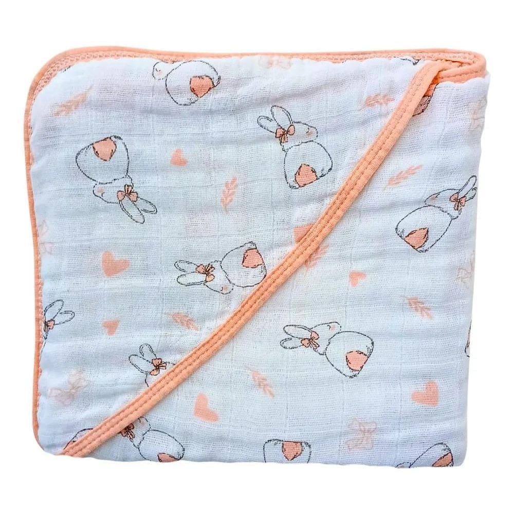 2X Toalha De Banho Bebê Toalha Fralda Soft Com Capuz 3 Camad