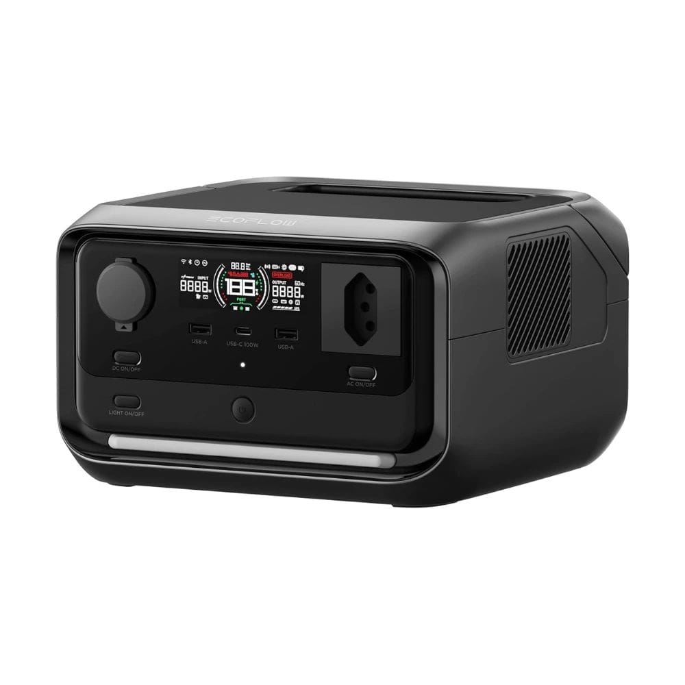 Estação de Energia Portátil River 3 Plus, Carregamento Ultrarrápido, Ups Instantâneo, Bateria Lifepo4 Leve e Silenciosa