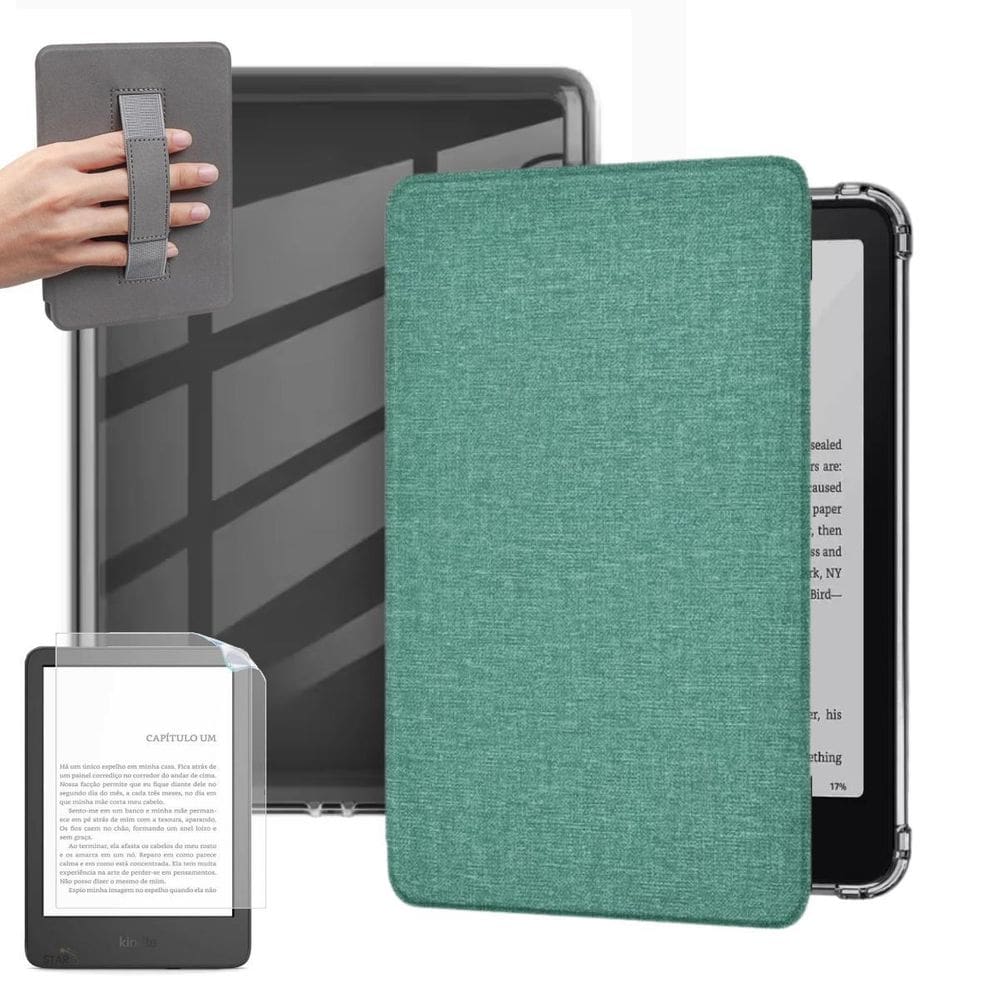 Case Tecido Alça Para Kindle 12 Signature Edition + Película