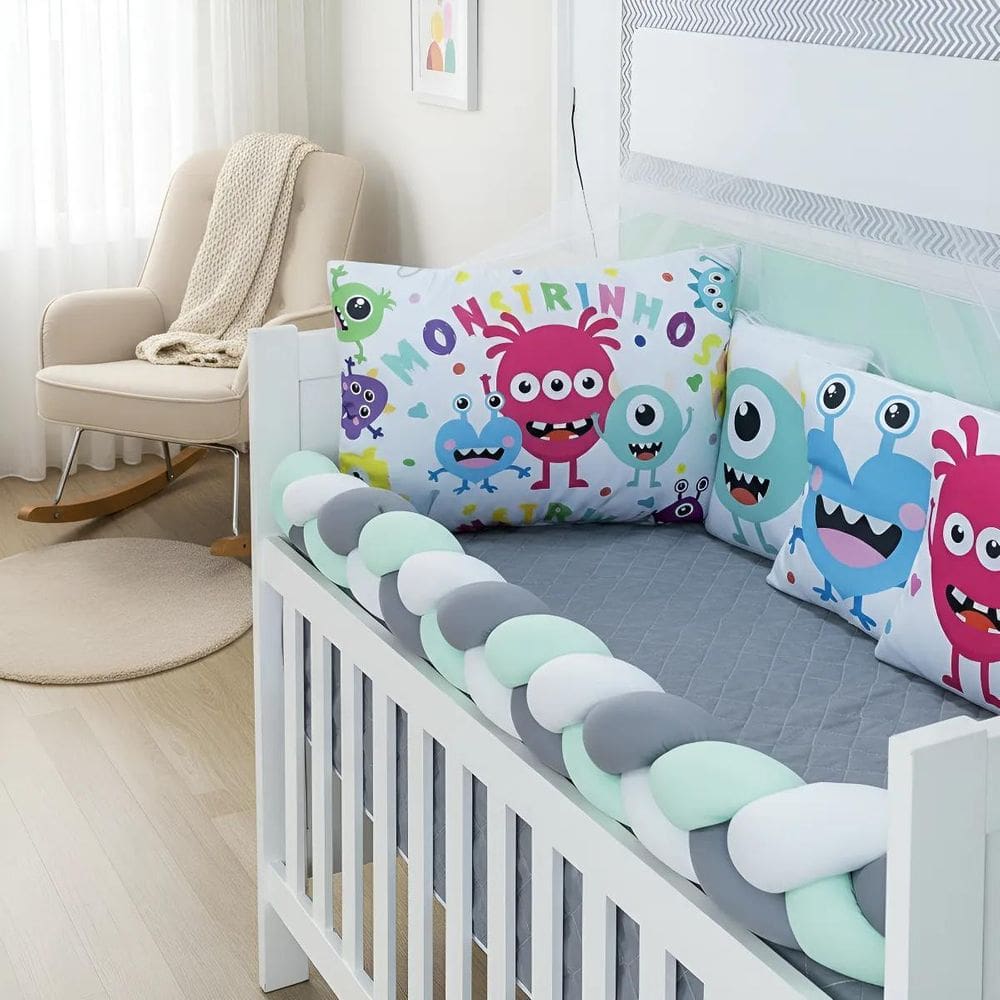 Kit Berço 10 Peça Baby Dream Super Macio E Prático Para Bebê