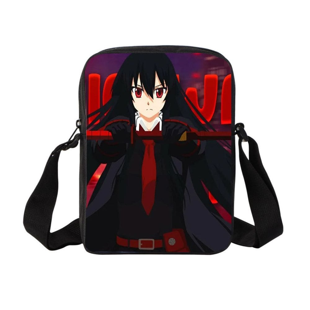 Bolsa Messenger Akames Ga Kills Akames Anime Canvas Poliéster
