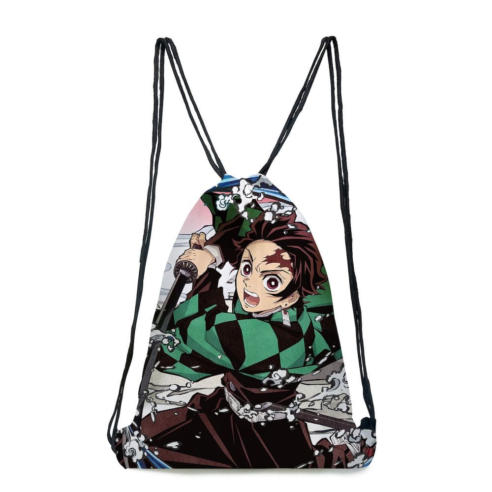 Mochila com cordão Anime Demons Slayers Kamado Tanjirou 3D