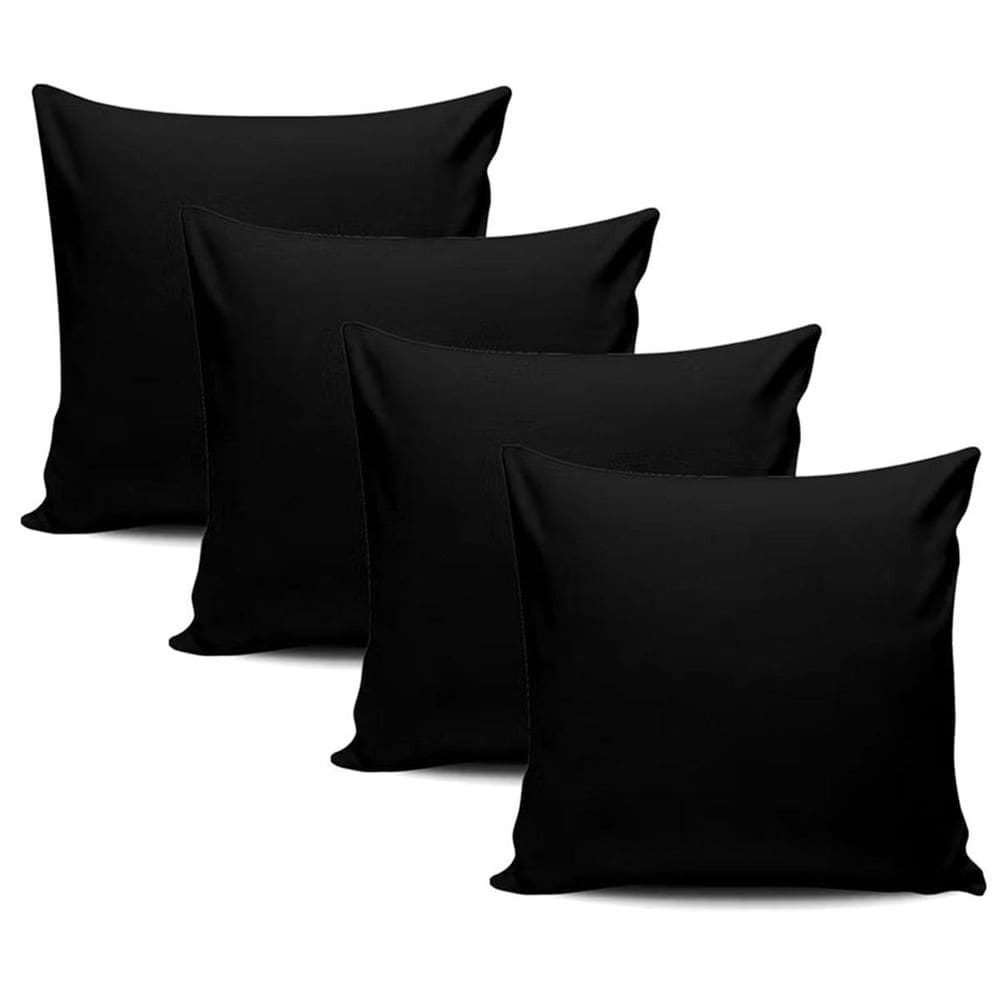 Kit 04 Capas Almofada Suede Veludo Sala