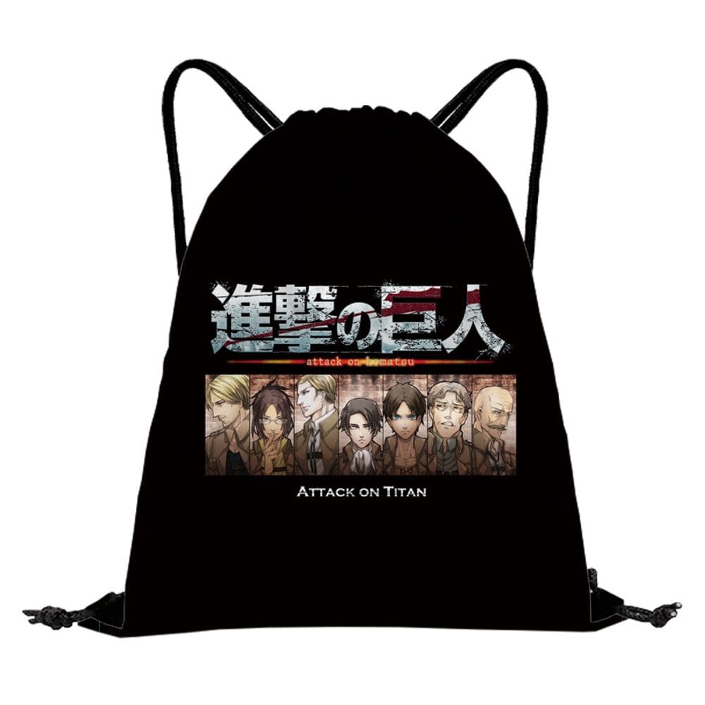 Bolsa com cordão Attacks Titans Anime String Swim Gym