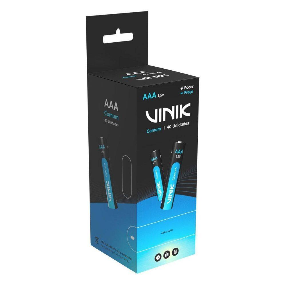 Pilha Comum Aaa Tubo C/40 1.5V - Vp3At40C