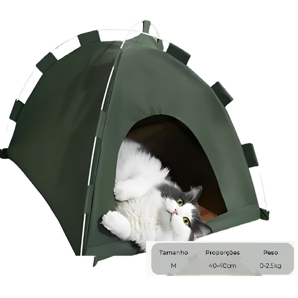 Tenda Cama Gato Casinha Dobravel Arranhador Ninho Rasqueavel Pet Animais Felino Bichinho Estimaçao Portátil Barraca