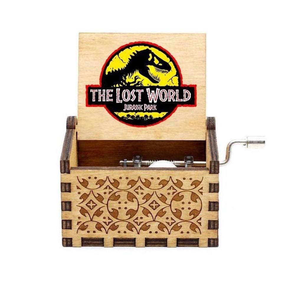 Caixa de música Lost World Jurassices Parkes Wood com tema de anime