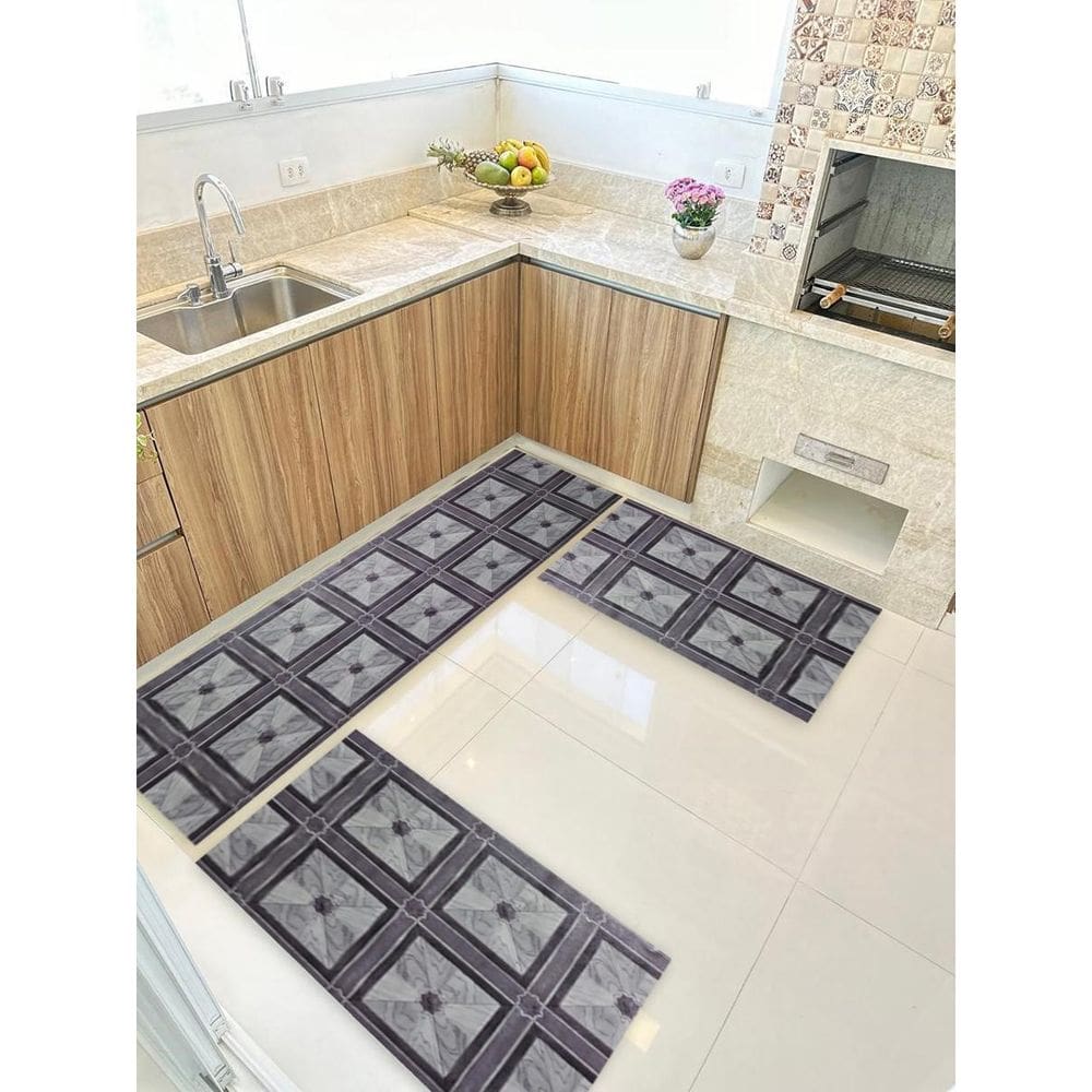 Kit 3 Peças Jogo Cozinha Passadeira Manta Vinilico Laminado