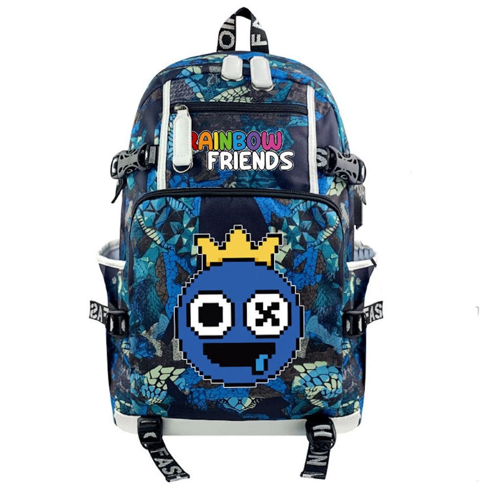 Mochila escolar de anime para crianças e crianças Rainbow Design