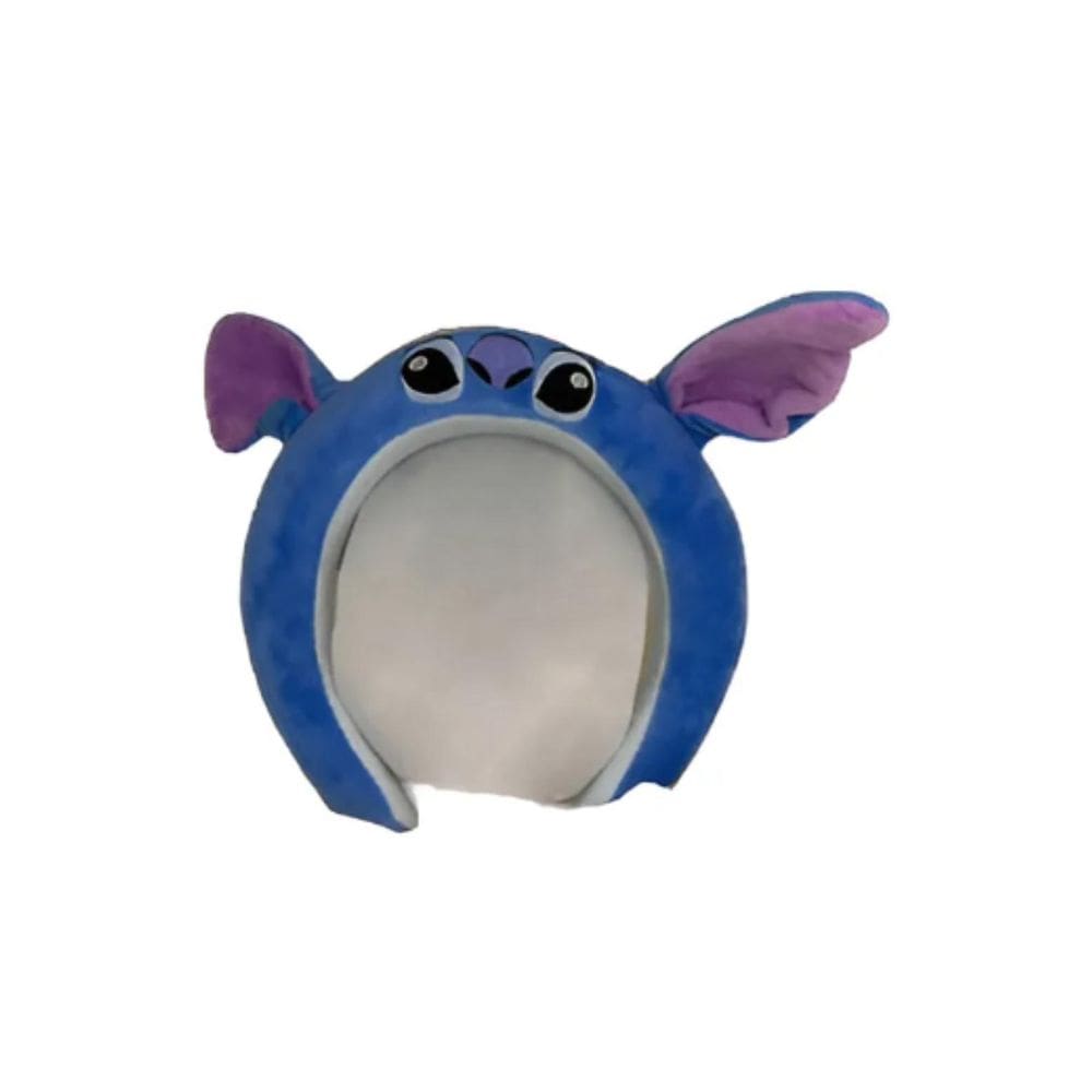 Tiara Pelúcia Arco Orelha Stitch Cor Azul-Claro