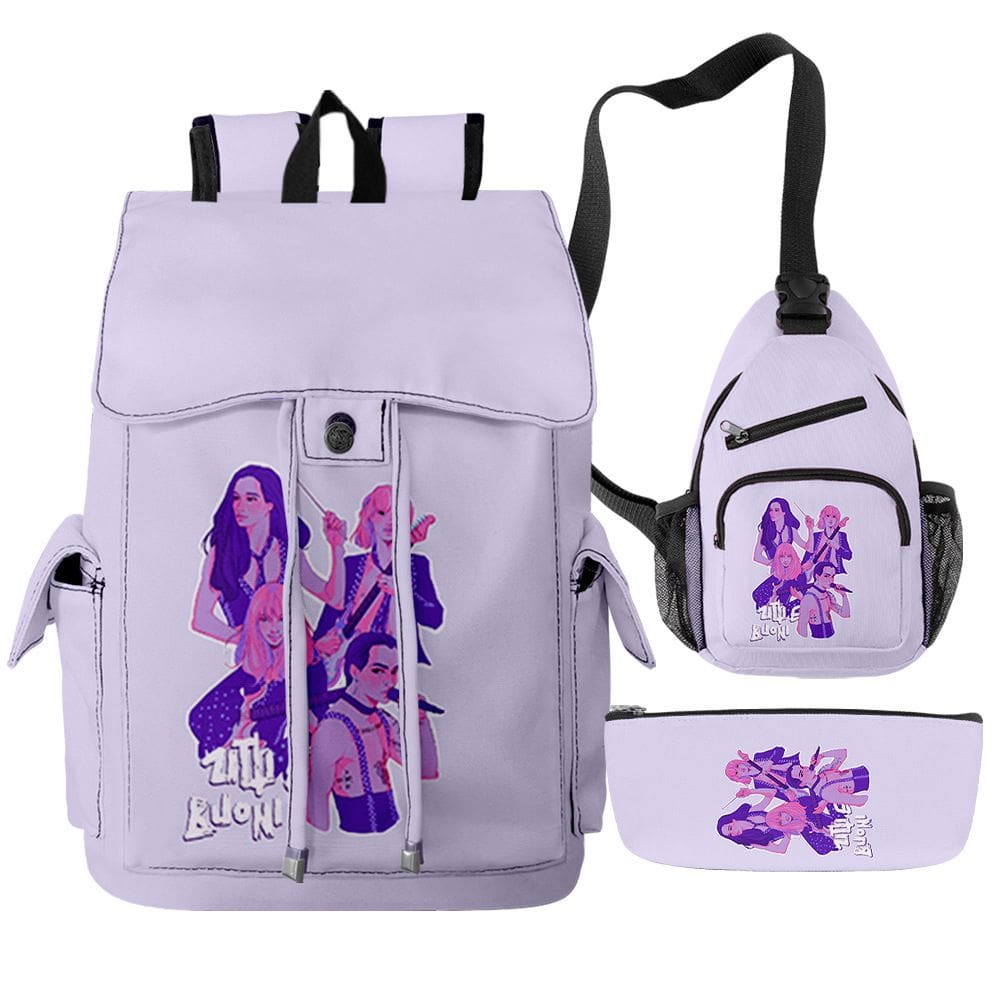 Conjunto de mochilas Maneskins Anime School, 3 unidades/lote para crianças
