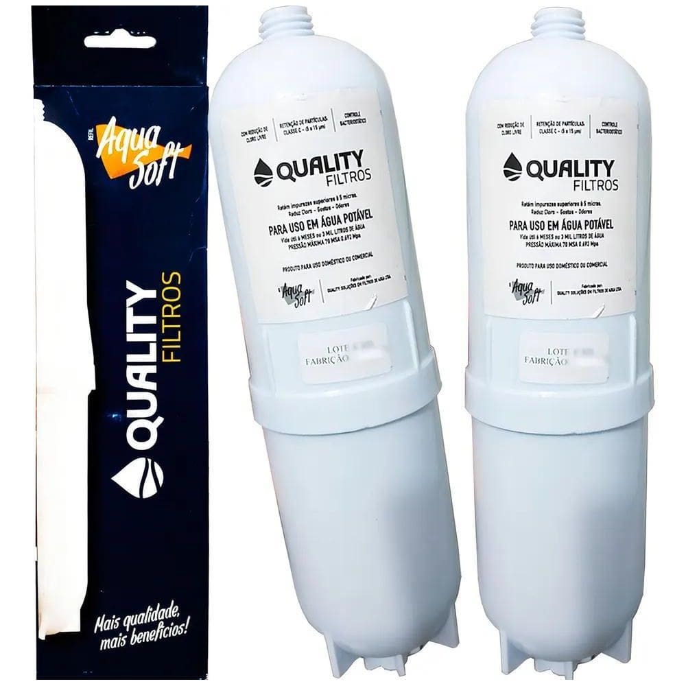 2X 2X Filtro Refil Vela Compatível Soft Purificador Everest