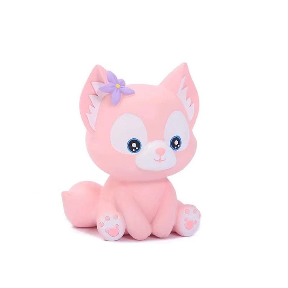 Piggy Bank Cute Fox para crianças em resina 12x13x15,5 cm