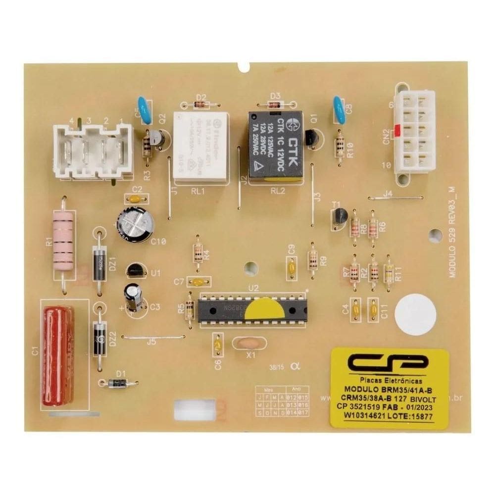 2X Placa Módulo Geladeira Brm35 Crm35 Brm41 Bru49 326059370