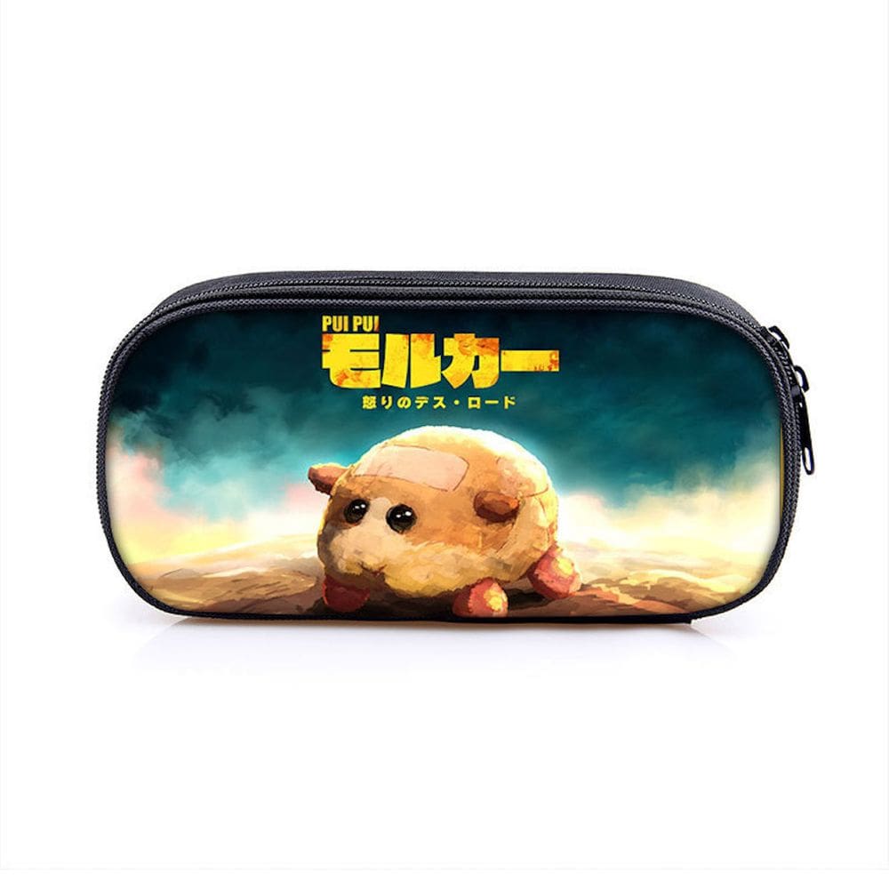Estojo de lápis Guinea Pig Cartoon Anime de grande capacidade