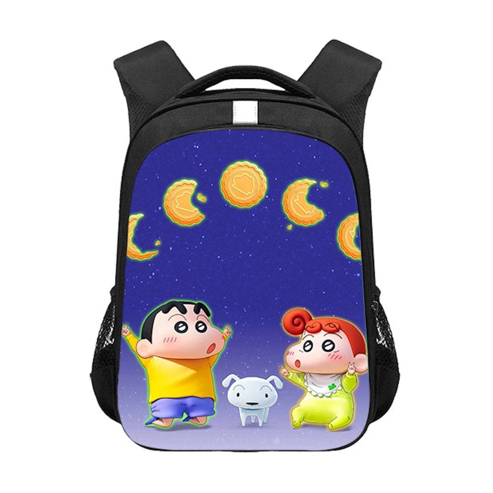 Mochila escolar Crayons Shins chans Cartoon Kids Anime