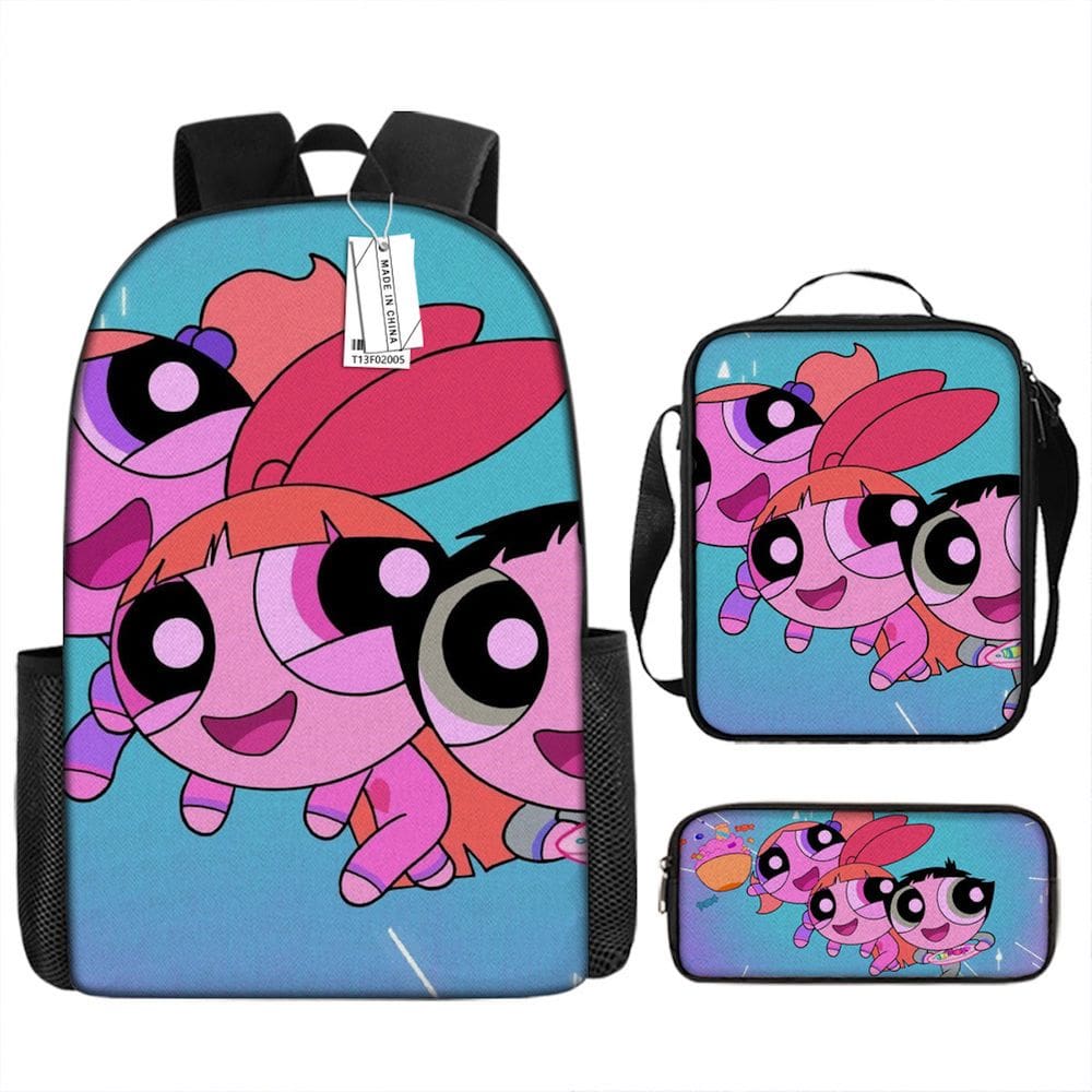 Conjunto de mochilas Powerpuff Girls Buttercups Blossoms Bubbles