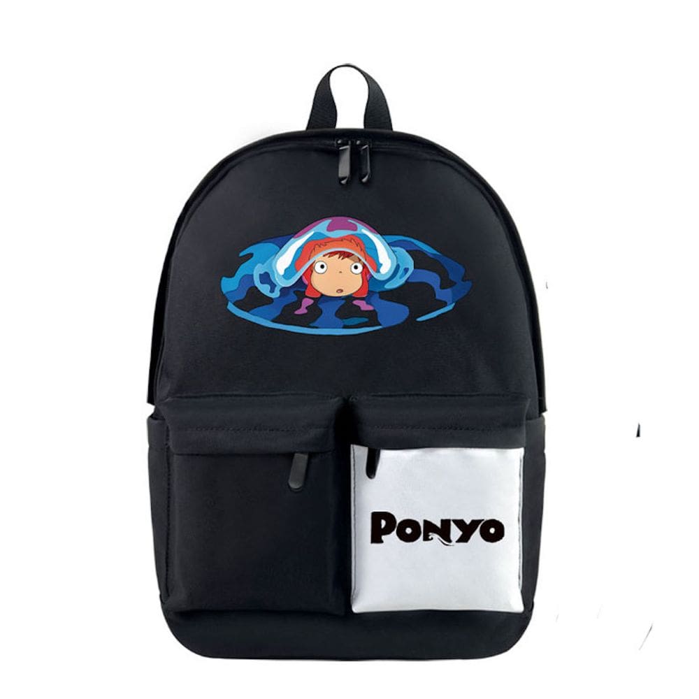 Mochila escolar Ponyo on Cliffs Kids de algodão e poliéster