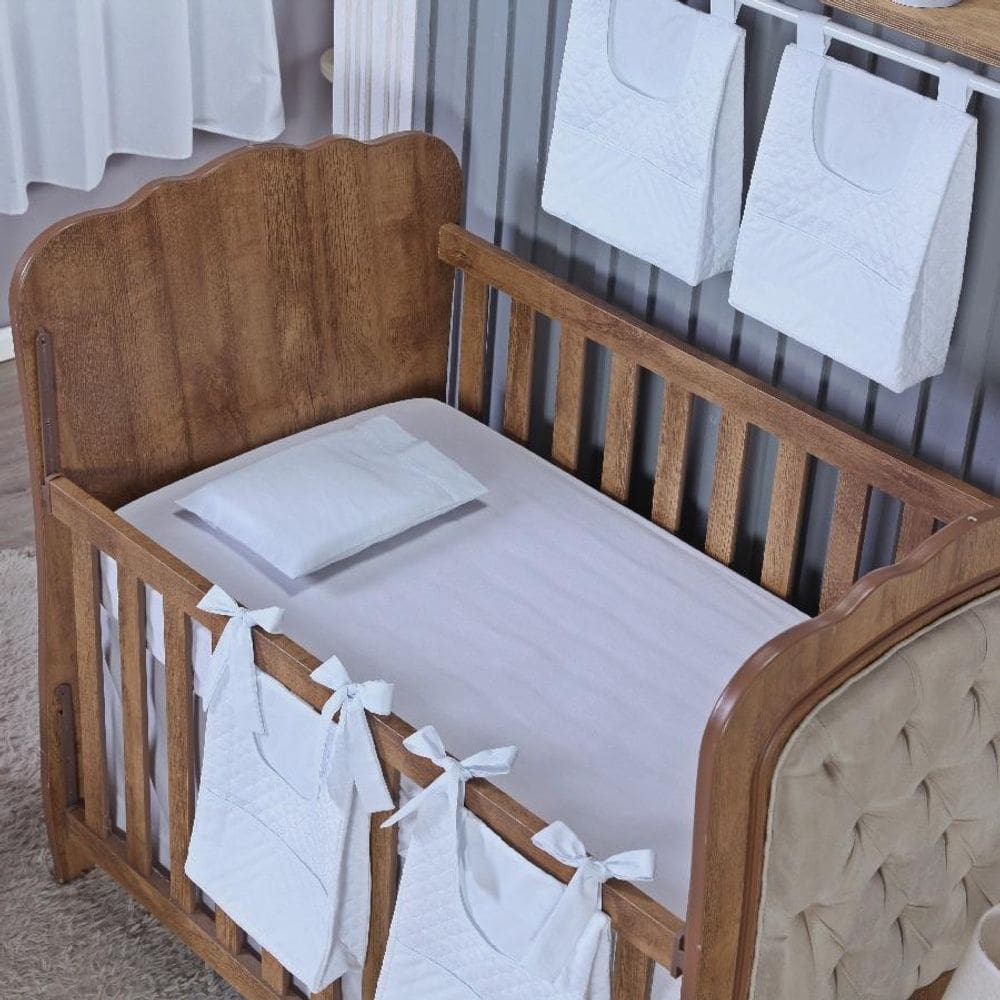 Kit Berço Lençol + Fronha Percal Algodão Menino Menina 2