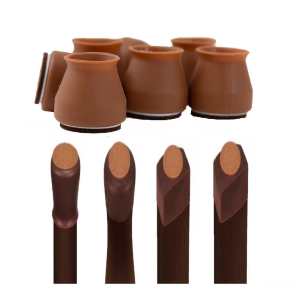 Kit 32 Peças Proteção Pé Silicone Feltro 20Mm 23Mm A 28Mm