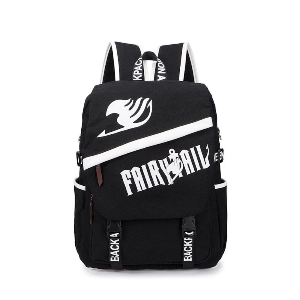 Mochila escolar infantil Fairys Tails com impressão 3D 34x12x43cm