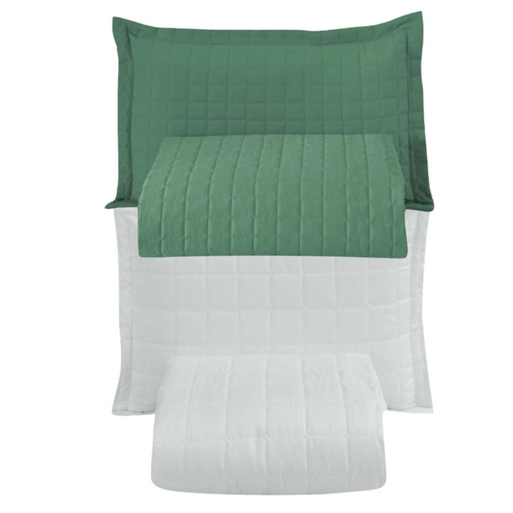 Combo 2 Kit Cobre Leito Colcha Monaco Solteiro Dupla Face