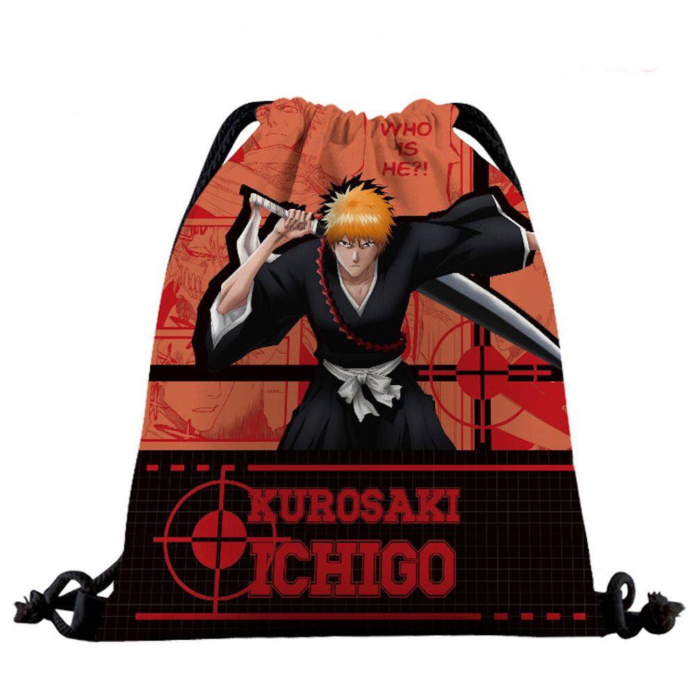 Mochila com cordão Anime Bleachs Kurosaki Ichigo Print