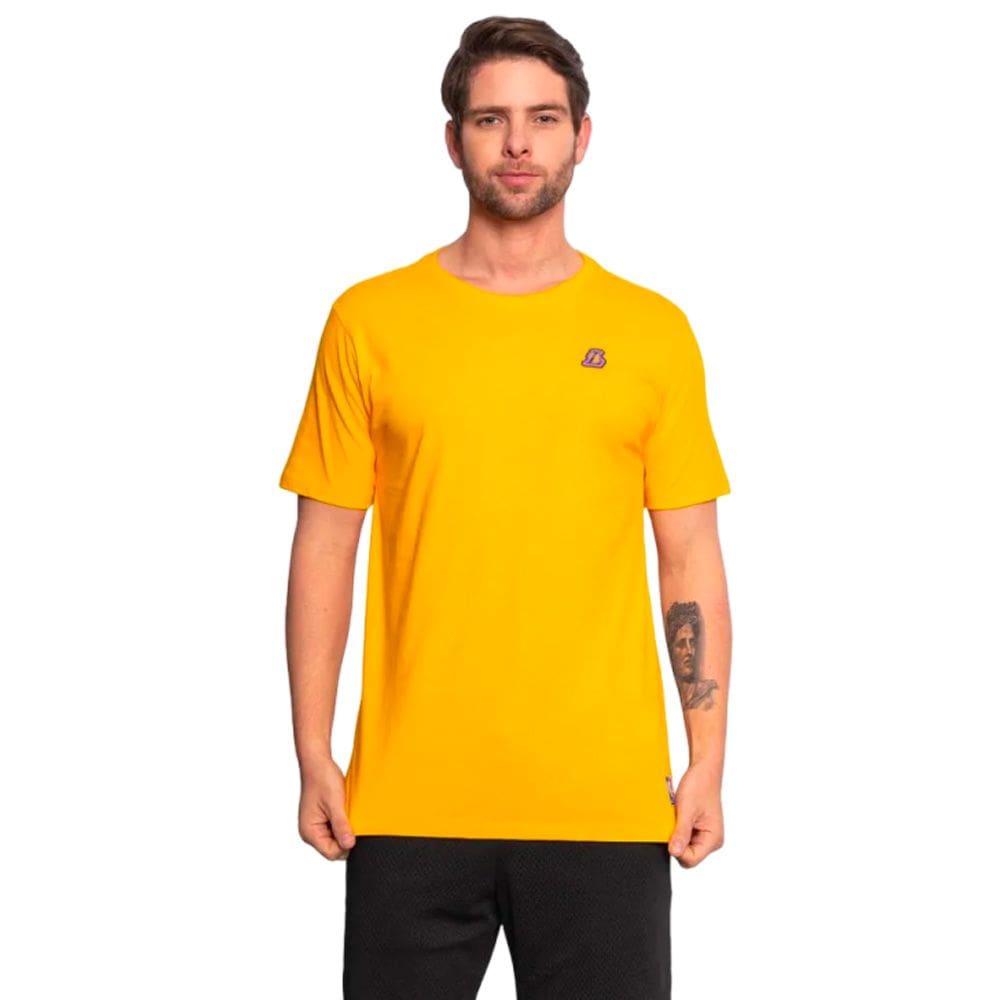 Camiseta Nba Masculina Los Angeles Lakers Minipatch
