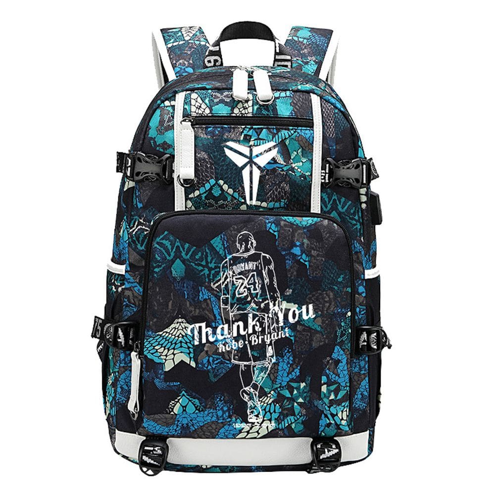 Mochila Kobes Bryants Cartoon Kids School Oxford Cloth