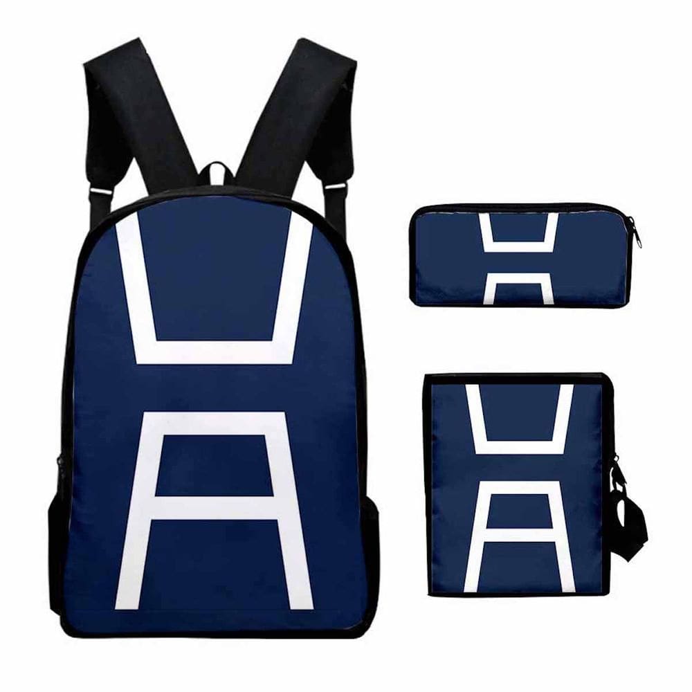 Conjunto de mochilas My Hero Academia Midoriya Izuku para crianças