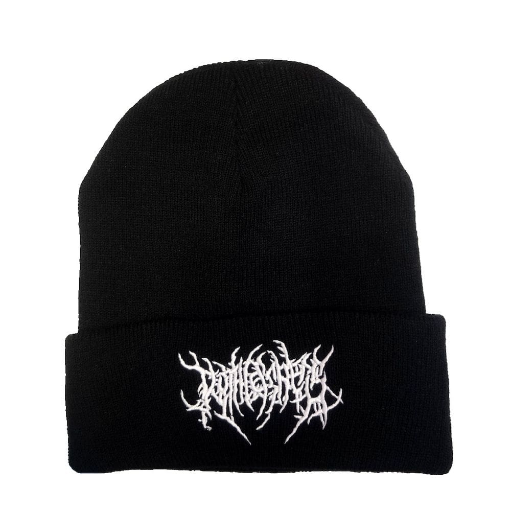 Chapéu de malha Gothicstreetpunk bordado Anime Winter