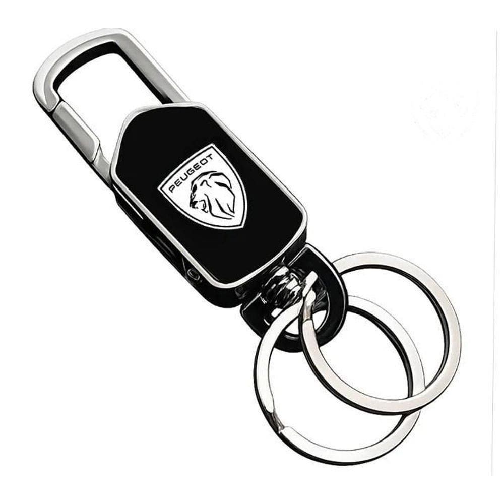 Chaveiro Para Peugeot Logo Colorida Giratório 208 207 - P