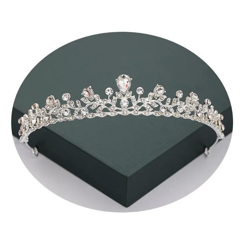 2X Coroa Tiara Para Noiva Debutante Strass Casamento Miss Ti