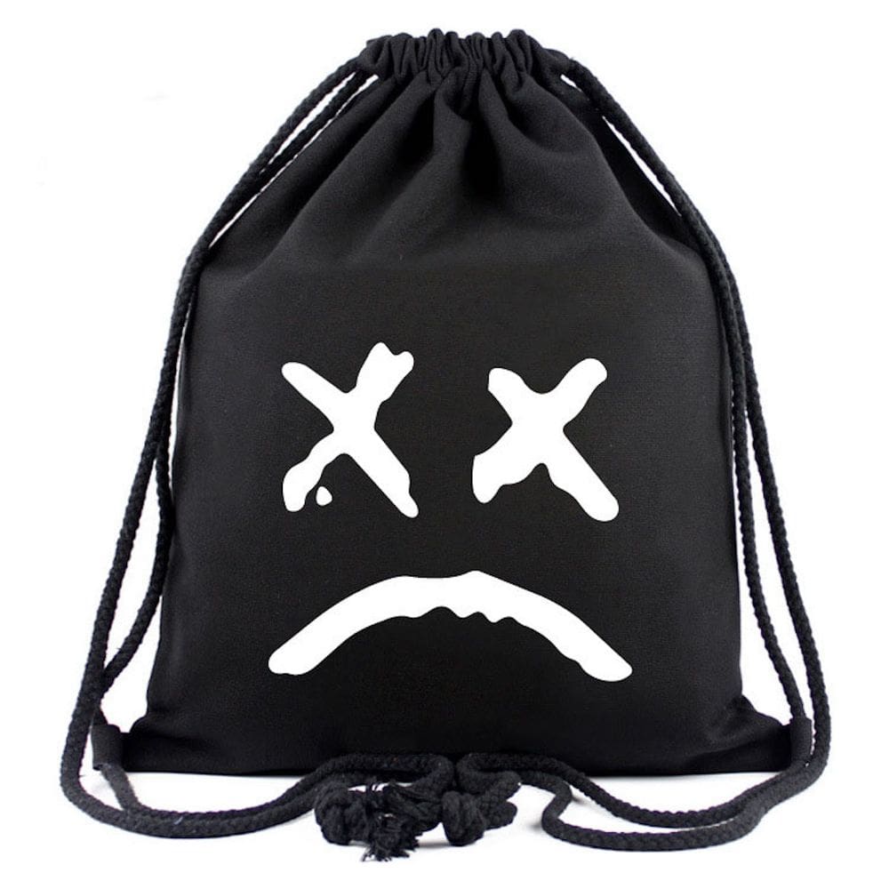 Mochila com cordão Liles Peeeps Anime 34x40cm Algodão-Poliéster