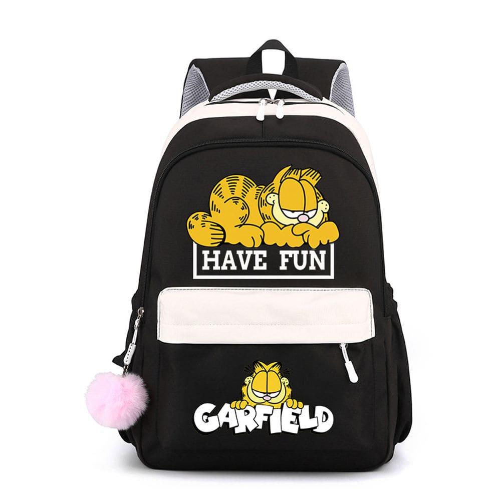 Mochila escolar Garfields Anime Cartoon Student Nylon 30x23x42cm