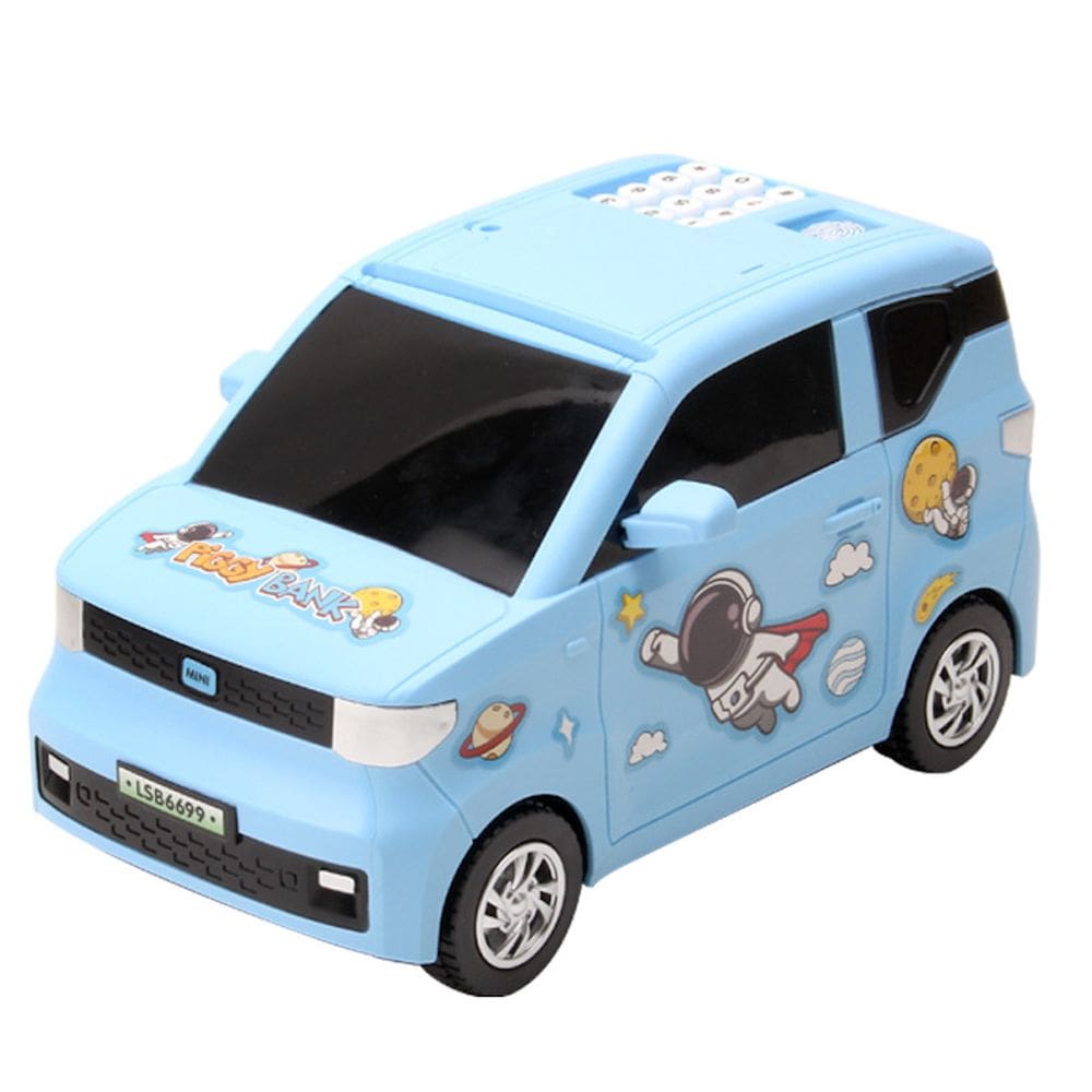 Piggy Bank ATM Blue Car para crianças Coin Money Box Money Bank