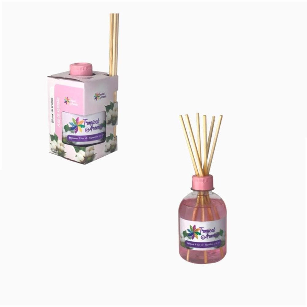Difusor Aromatizador De Ambiente Flor De Algodão Elegante