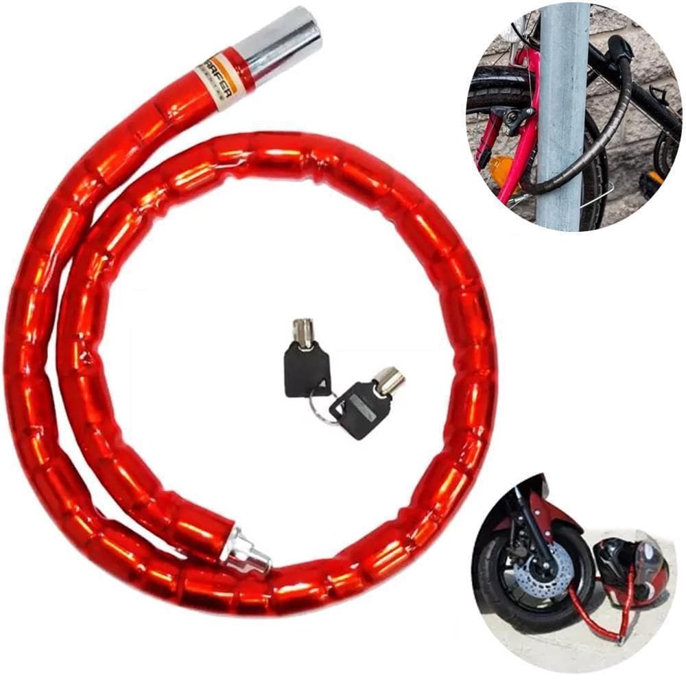 Cadeado Para Motocicleta Com Chave Tubular 1M X 24Mm Starfer