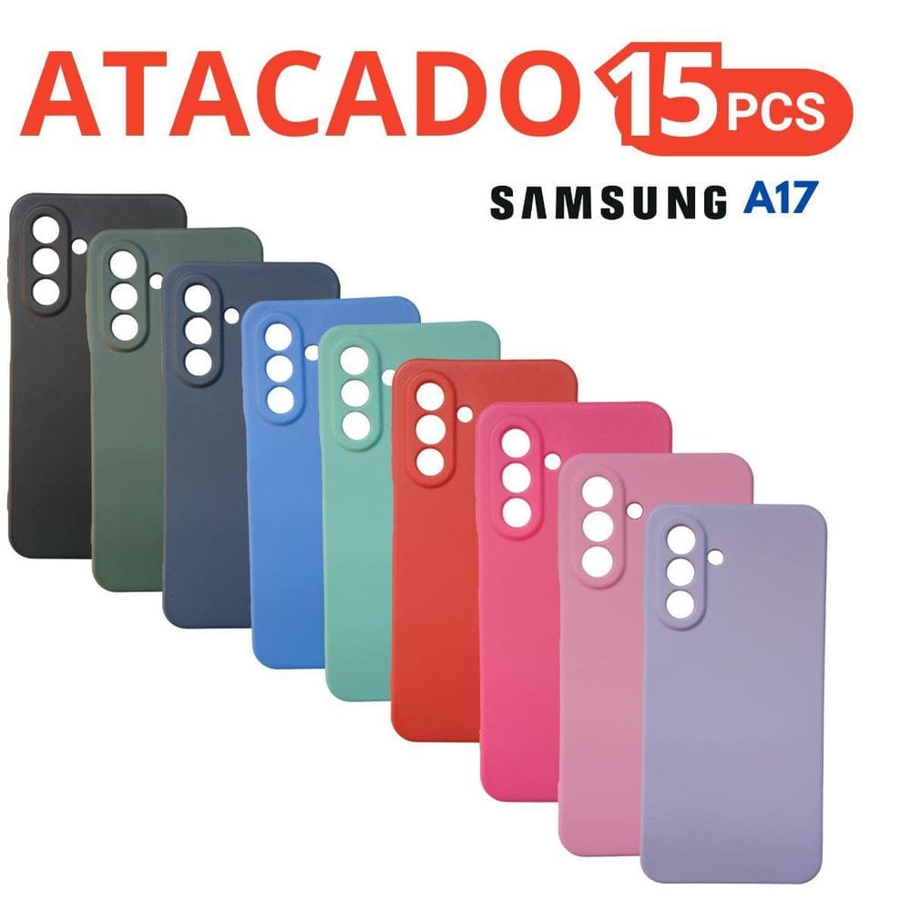 Kit 15 Capa Capinhas Coloridas Compatível Para Galaxy A17 5G