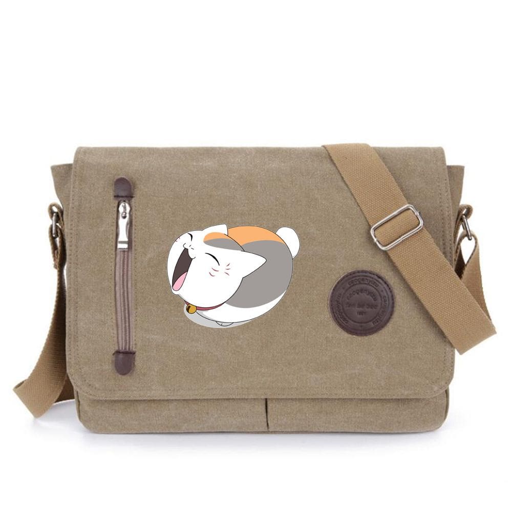 Bolsa de mensageiro Natsume`s Friends Madara Anime Canvas S