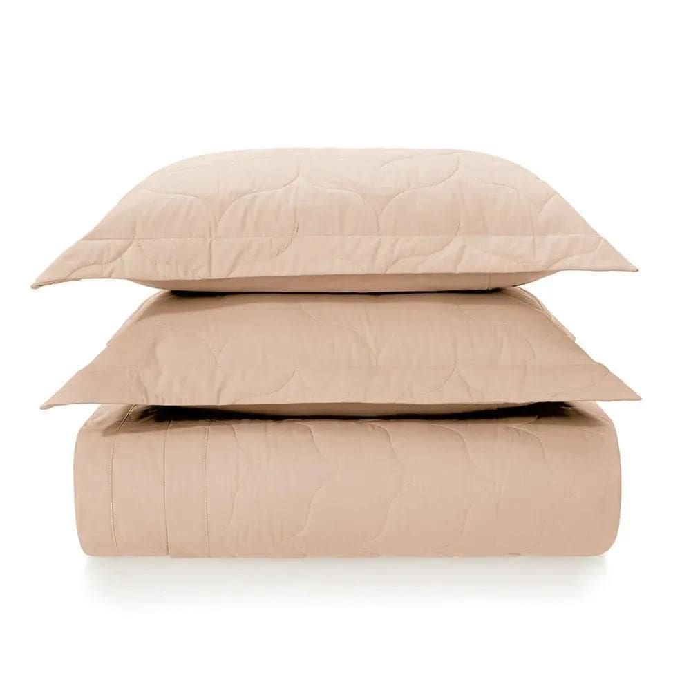 Kit Colcha / Cobre Leito Queen 200 Fios Tom - Karsten Salmao