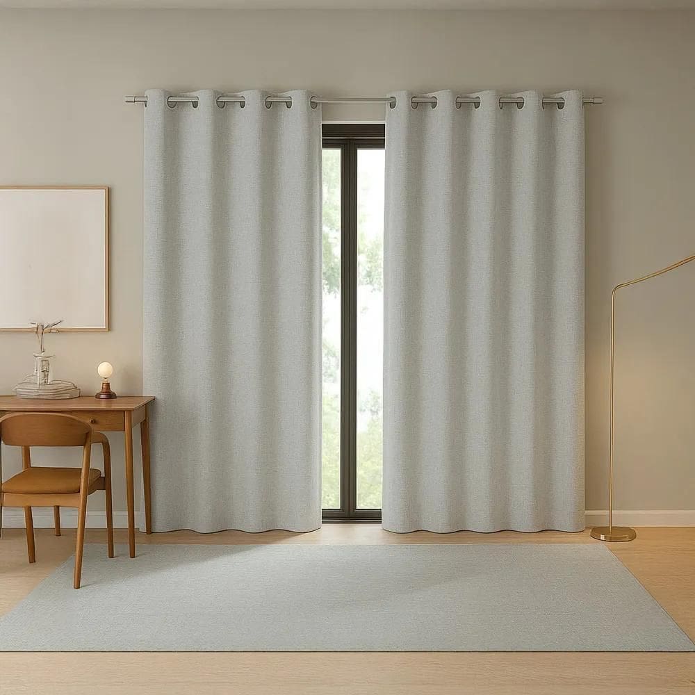 Cortina Rustica Menfis 2,6M X 2,3 - Bella Janela Areia