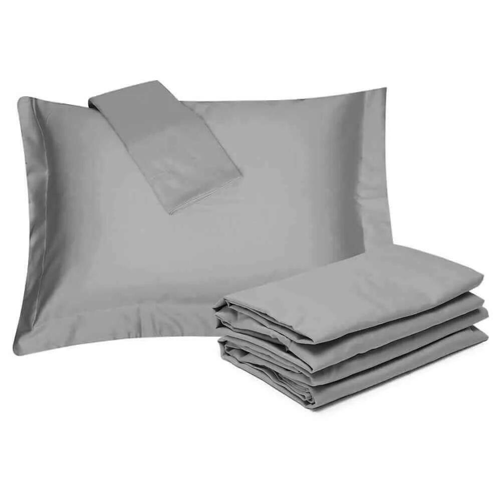 Jogo De Cama Solteiro Plus 300 Fios Satinee Kacyumara Silver