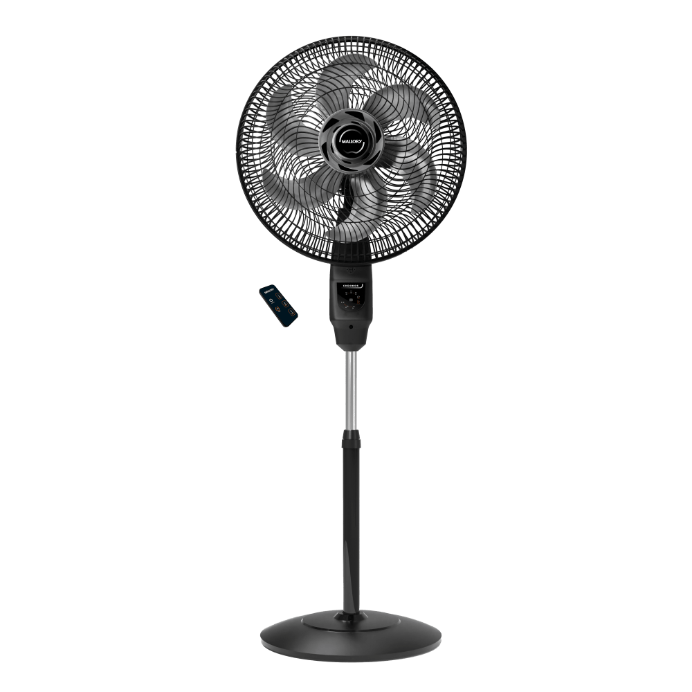 Ventilador de Coluna Mallory Chronos 126W, Silencioso, Controle Remoto, Hélice de 6 pás, Auto Desligamento Programável de até 7 Horas- PR -- GR