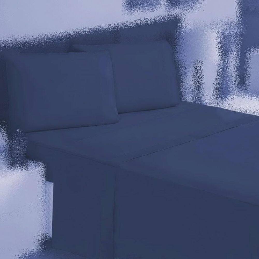 Jogo Cama Solteiro 3P Lençol + Fronha 100% Algodão Percal