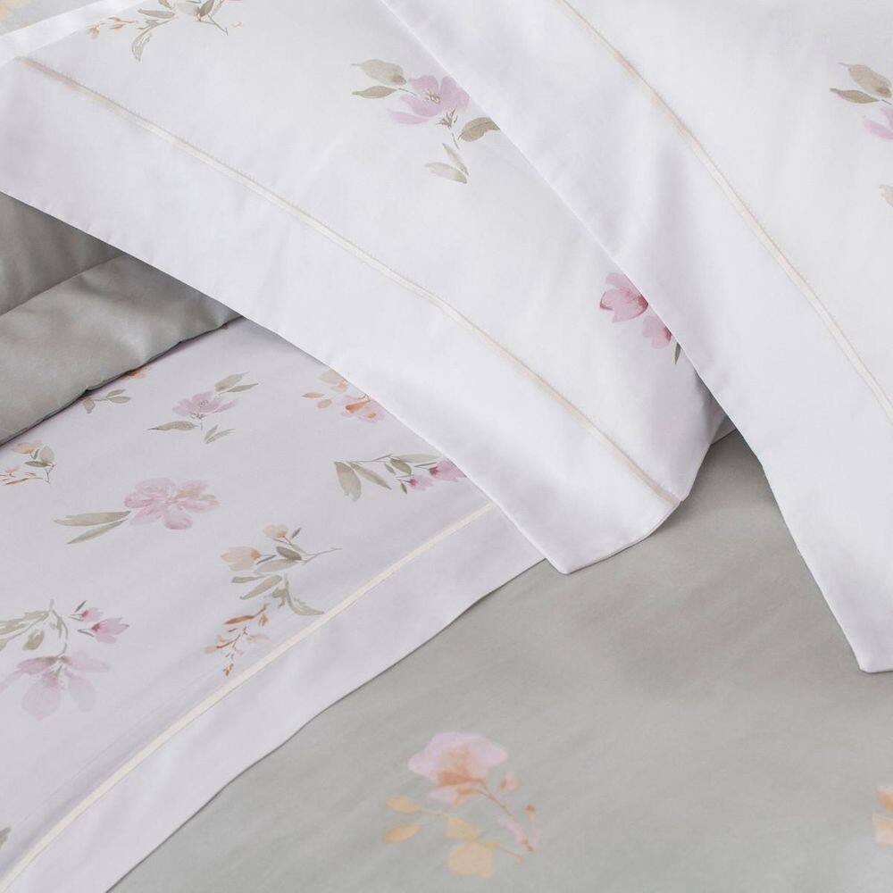 Jogo De Cama Casal 300 Fios Buddemeyer Vision 04 Peças Flora