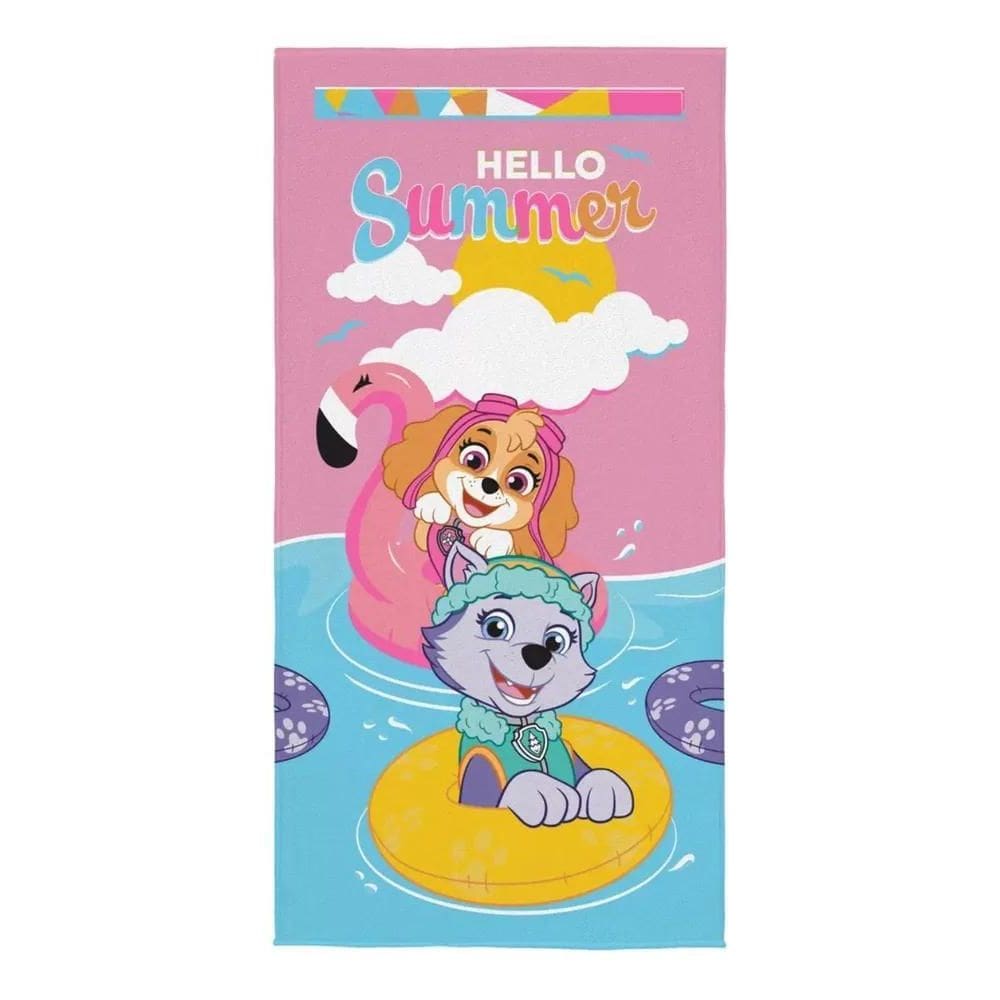 2X Toalha De Banho Aveludada Praia Piscina Personagens Leppe